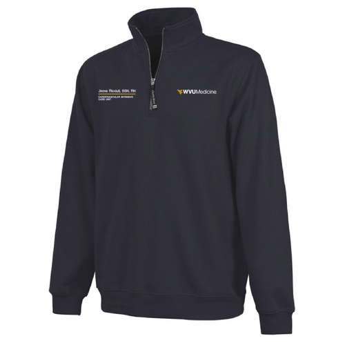 Charles River Crosswind Quarter Zip Sweatshirt -- Navy