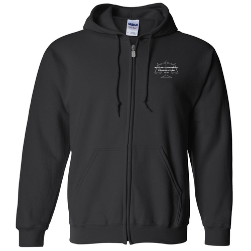 Gildan Full Zip Hooded Sweatshirt -- Black