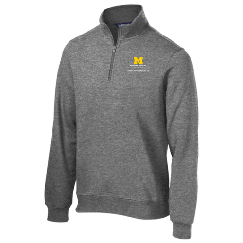 Mens/Unisex Sport Tek Quarter Zip Sweatshirt -- Vintage Heather