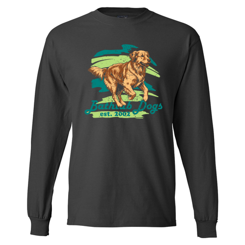 Hanes Beefy T Longsleeve T-Shirt -- Smoke Grey
