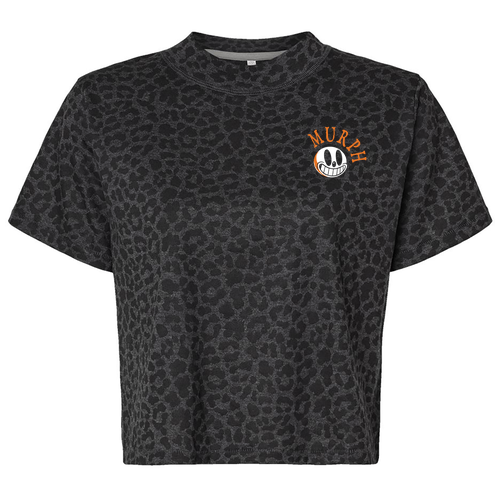 Murph Ladies' Boxy Tee -- Black Leopard