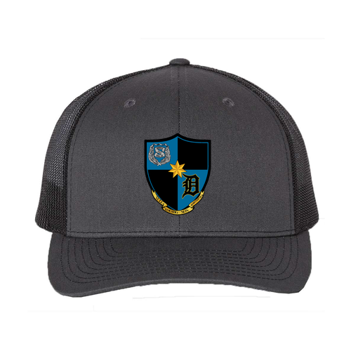 Crest -- Richardson Trucker Snapback Hat -- Black