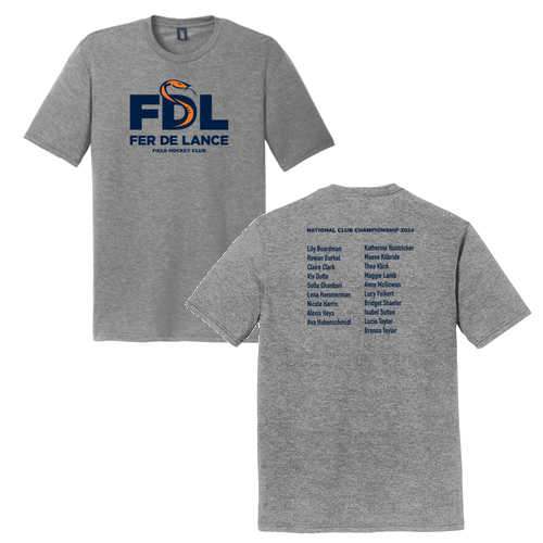 Mens/Unisex District Soft Fitted Perfect Tri Tee -- Grey Frost, U16