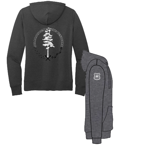 Port and Company Ladies Core Fleece Pullover Hooded Sweatshirt -- Dark Heather Grey