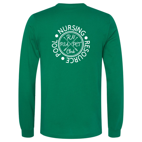 Mens/Unisex Bella Canvas Jersey Long Sleeve Tee -- Kelly