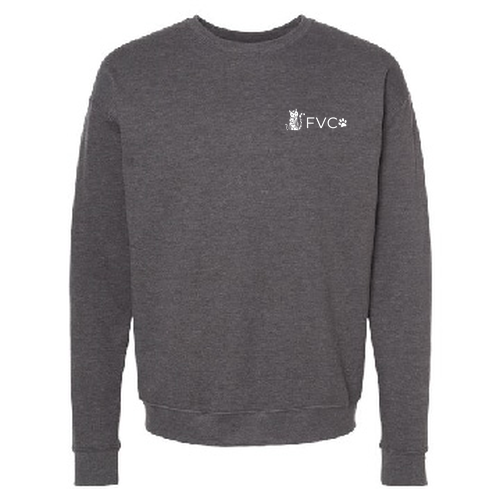 Tultex Fleece Crewneck Sweatshirt -- Heather Charcoal