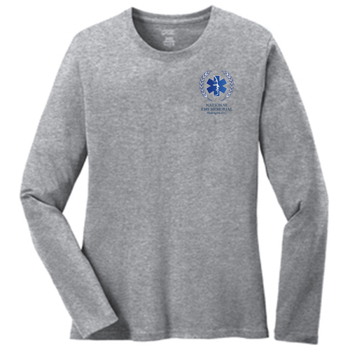 National EMS Memorial Ladies Long-Sleeve Tee Athletic Heather