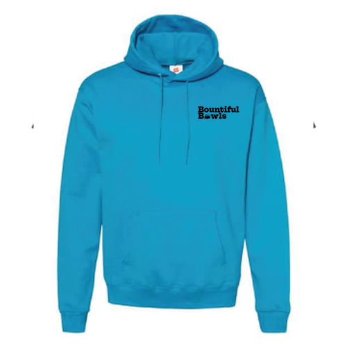 Hanes Unisex EcoSmart Hooded Sweatshirt -- Teal