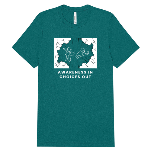 Mens/Unisex Bella Canvas Triblend Short Sleeve T-Shirt -- Teal