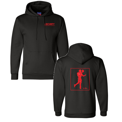 Champion Unisex Powerblend Hooded Sweatshirt -- Black