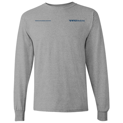 Gildan Heavy Cotton Longsleeve Basic T-Shirt -- Sport Grey