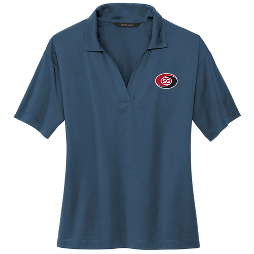 Mercer+Mettle Women's Stretch Jersey Polo -- Insignia Blue