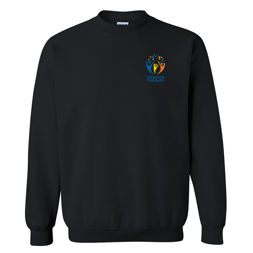 Embroidered Gildan Heavy Blend Crew Neck Sweatshirt -- Black