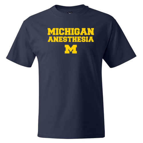 Hanes Beefy-T Basic T-Shirt -- Navy