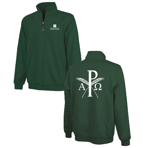 Charles River Crosswind Quarter Zip Sweatshirt -- Forest