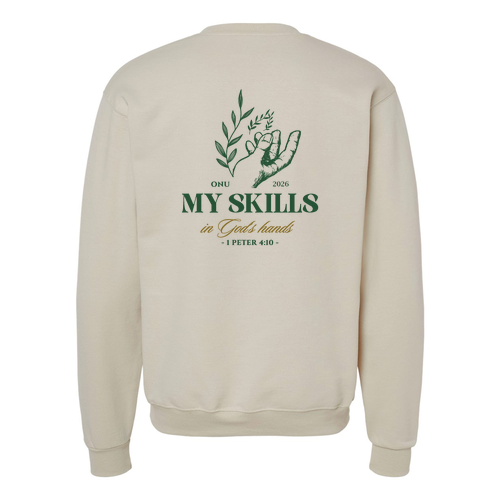 Champion Powerblend Crewneck Sweatshirt -- Sand