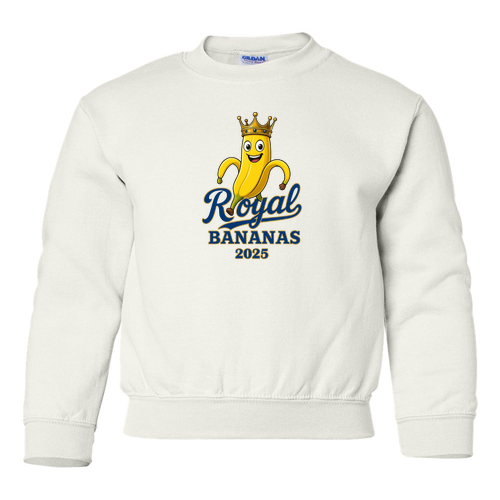 Gildan Heavy Blend Youth Crew Neck Sweatshirt -- White