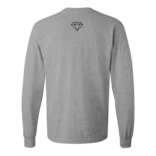 Gildan Heavy Cotton Longsleeve Basic T-Shirt -- Sport Grey