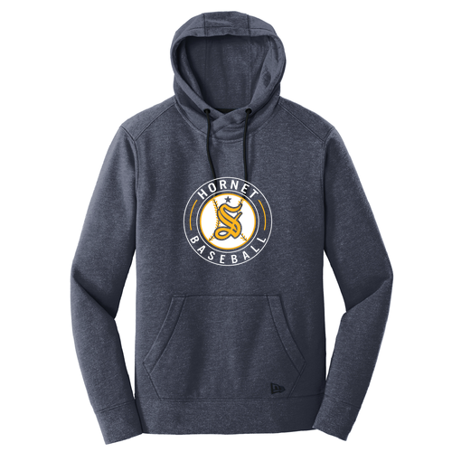 New Era Tri Blend Fleece Pullover Hoodie -- True Navy Heather