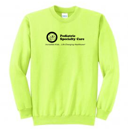 Port and Company Classic Crewneck Sweatshirt -- Neon Yellow
