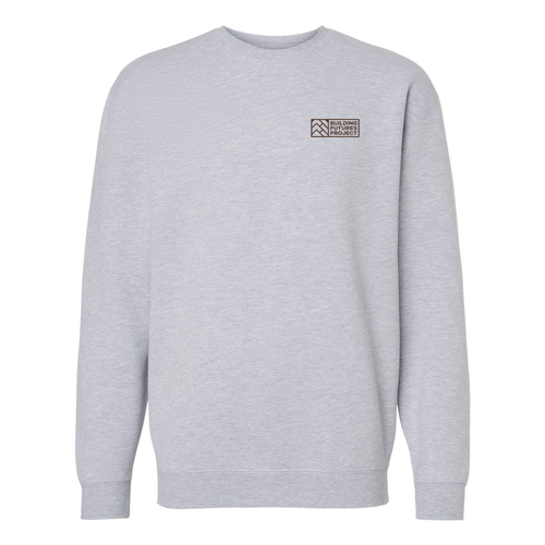 Independent Trading Co. Heavyweight Crewneck Sweatshirt -- Grey Heather