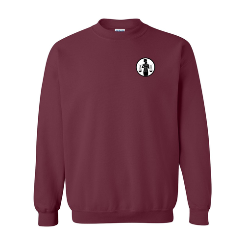 Gildan Heavy Blend Crewneck Sweatshirt -- Maroon (Embroidery)