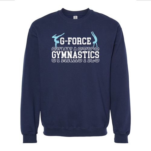 Gildan Adult Softstyle Fleece Crew Sweatshirt -- Navy