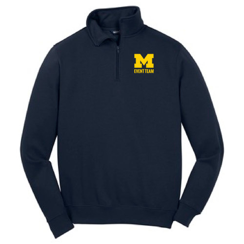 Mens/Unisex Sport Tek Quarter Zip Sweatshirt -- True Navy