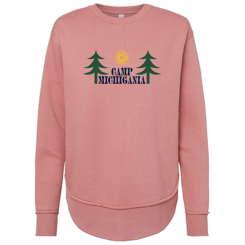 Ladies LAT Weekend Tunic Fleece -- Mauvelous [HIDE]