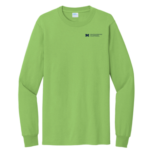 Port and Company Tall Long Sleeve Essential T-Shirt -- Lime, $15