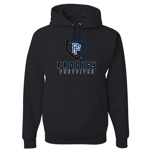 Jerzees 8 oz 50/50 Nublend Adult Hooded Sweatshirt -- Black