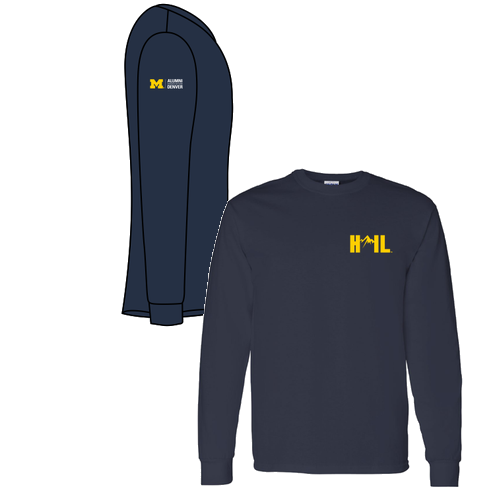 Gildan Heavy Cotton Longsleeve Basic T-Shirt -- Navy