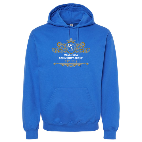 Gildan Adult Softstyle Fleece Pullover Hooded Sweatshirt -- Royal