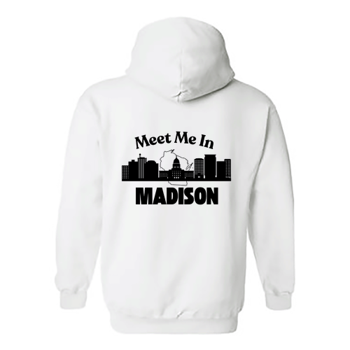 Gildan Heavy Blend Hooded Sweatshirt -- White