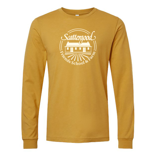Bella+Canvas Unisex Heather Cvc Long Sleeve Tee- Heathers -- Heather Mustard