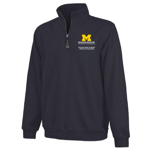 Mens/Unisex Briarwood Center for Women Charles River Crosswind Quarter Zip Sweatshirt -- Navy