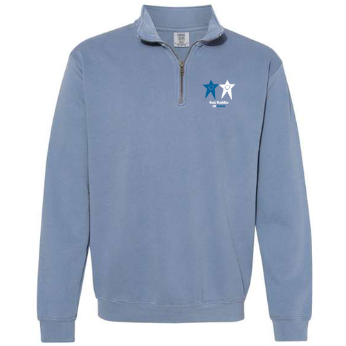 Comfort Colors Adult Quarter Zip Sweatshirt -- Blue Jean