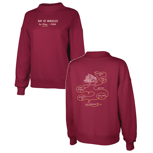 Charles River Women's Willow Mock-Neck Sweatshirt -- Plum