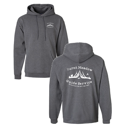 Hanes 10 oz Ultimate Cotton Printpro Adult  Hooded Sweatshirt -- Charcoal Heather