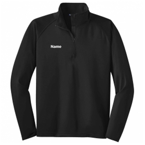 Sport Tek Sport Wick Stretch Half Zip Pullover -- Black