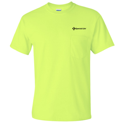 Gildan Ultra Cotton T-Shirt with Pocket -- Safety Green