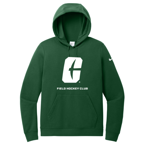 Nike Club Fleece Sleeve Swoosh Pullover Hoodie -- Gorge Green