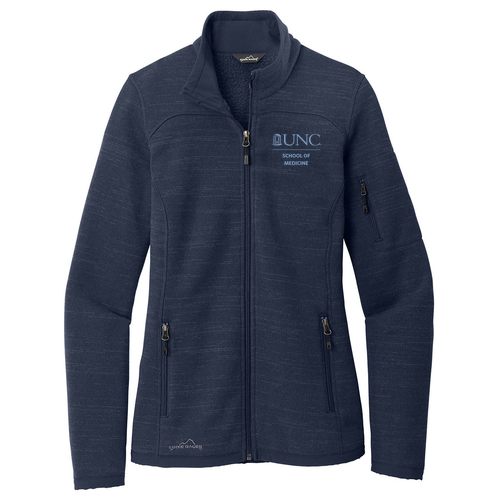 Eddie Bauer Ladies Sweater Fleece Full-Zip -- River Blue Navy Heather
