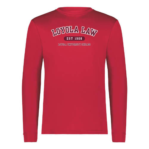 Loyola Law Performance long sleeve -- Scarlet
