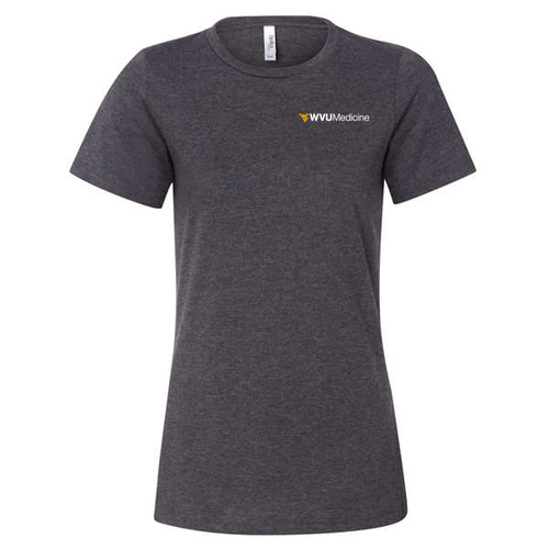 BELLA+CANVAS Women’s Relaxed CVC Tee -- Dark Grey Heather