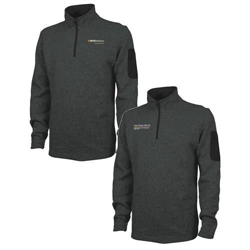 Charles River Mens Heathered Fleece Pullover -- Charcoal Heather