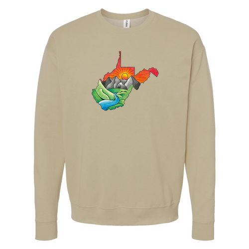Tultex Fleece Crewneck Sweatshirt -- Sand