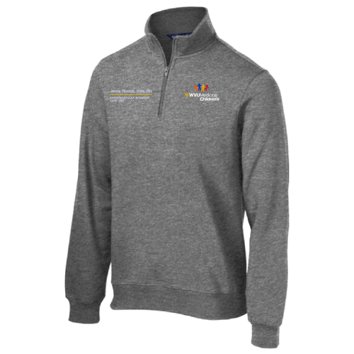 Sport Tek Quarter Zip Sweatshirt -- Vintage Heather