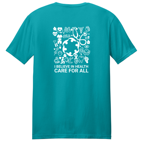 Health Care For All Gildan SoftStyle Cotton T-Shirt -- Tropical Blue