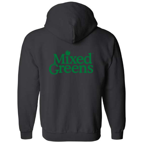 Adult Gildan Full Zip Hooded Sweatshirt -- Black